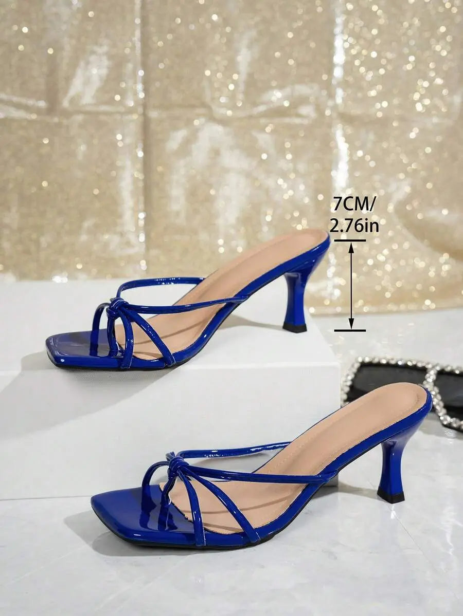 Nora - Tacones de Tiras con Nudo