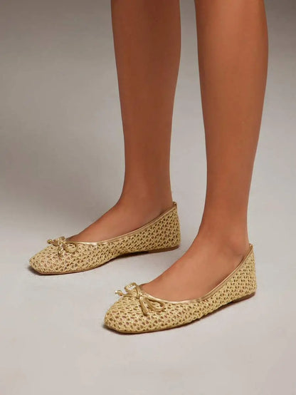Valentina - Bailarina Crochet Dorada