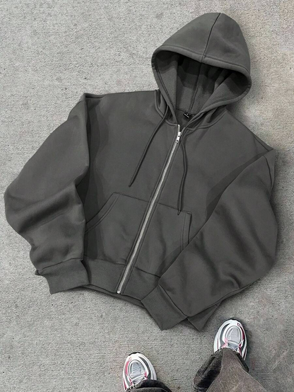 Hugo - Sudadera con Cremallera Estilo Minimalista