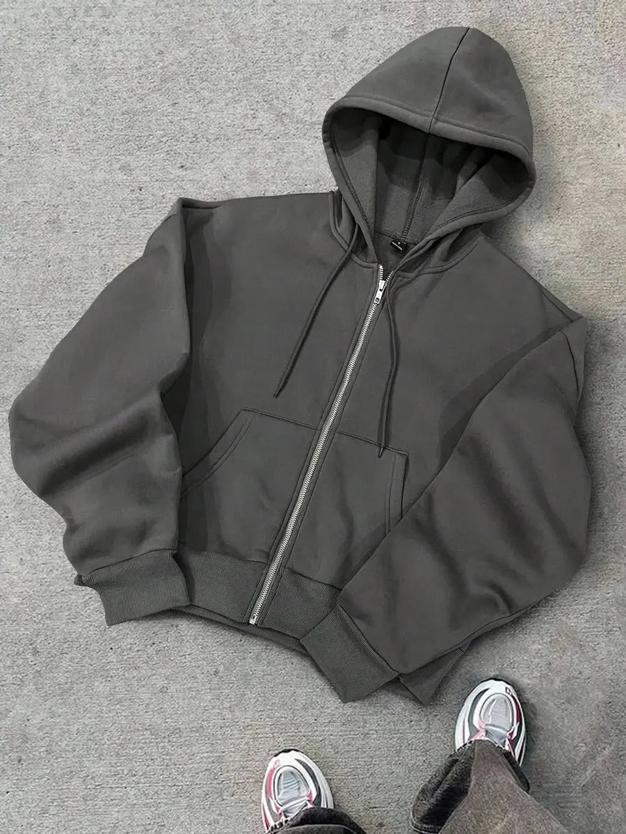 Hugo - Sudadera con Cremallera Estilo Minimalista