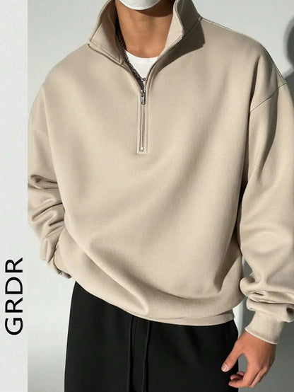 Mateo - Sudadera Cuello Alto con Cremallera