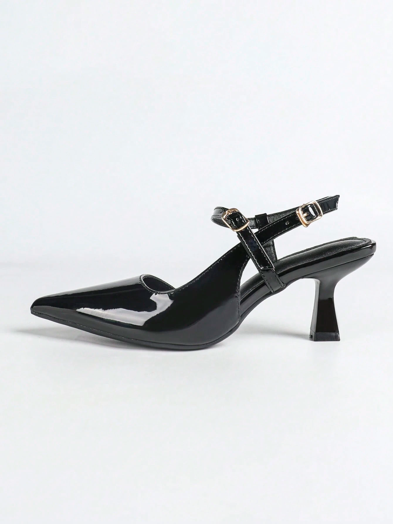 Julia - Slingback de Charol con Doble Correa al Tobillo