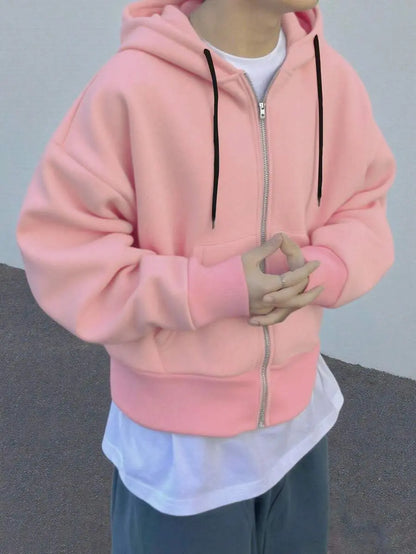 Hugo - Sudadera con Cremallera Estilo Minimalista
