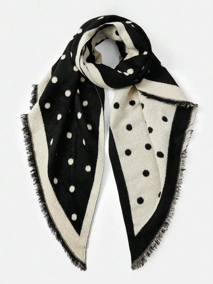Valeria - Bufanda Reversible de Lunares
