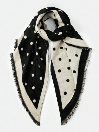Valeria - Bufanda Reversible de Lunares