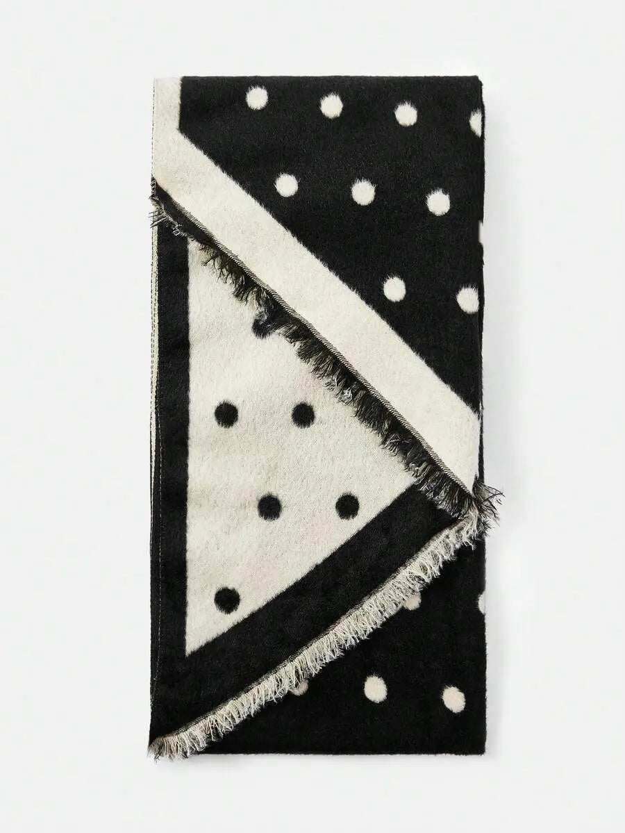 Valeria - Bufanda Reversible de Lunares