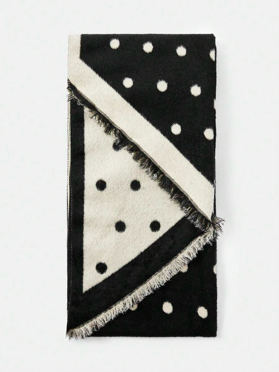 Valeria - Bufanda Reversible de Lunares