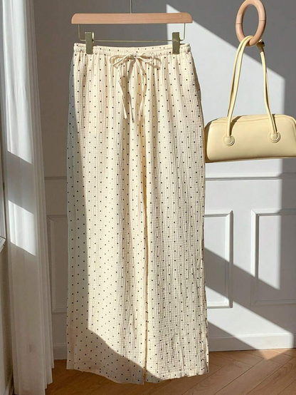 Alma – Pantalón Cotton Polka Dot