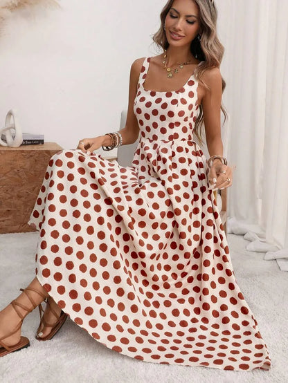 María - Vestido Midi Lunares Riviera