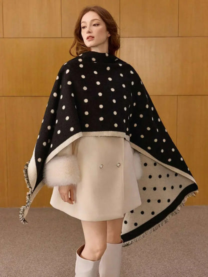 Valeria - Bufanda Reversible de Lunares