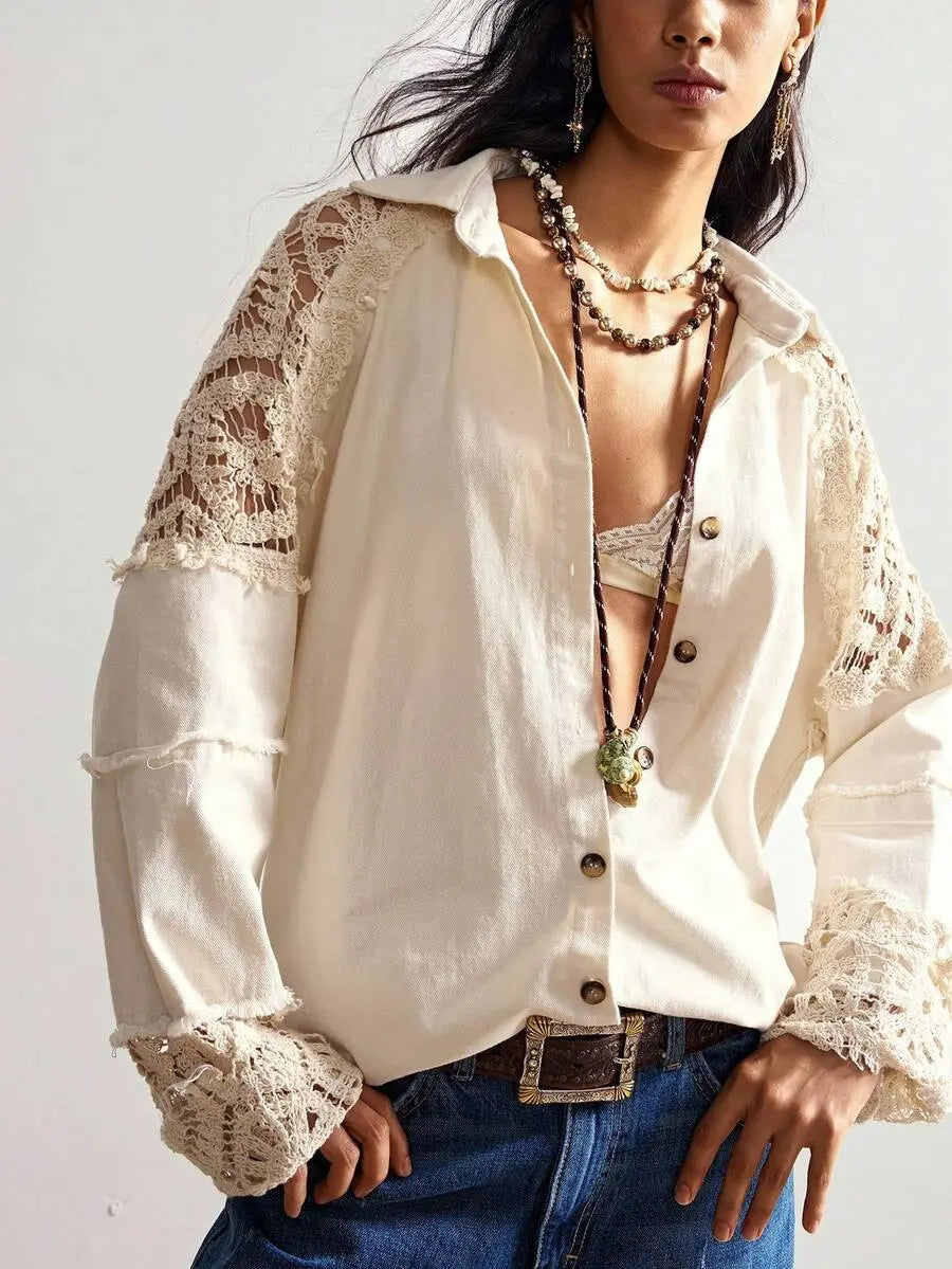 Alessia - Blusa Bordada Boho Premium