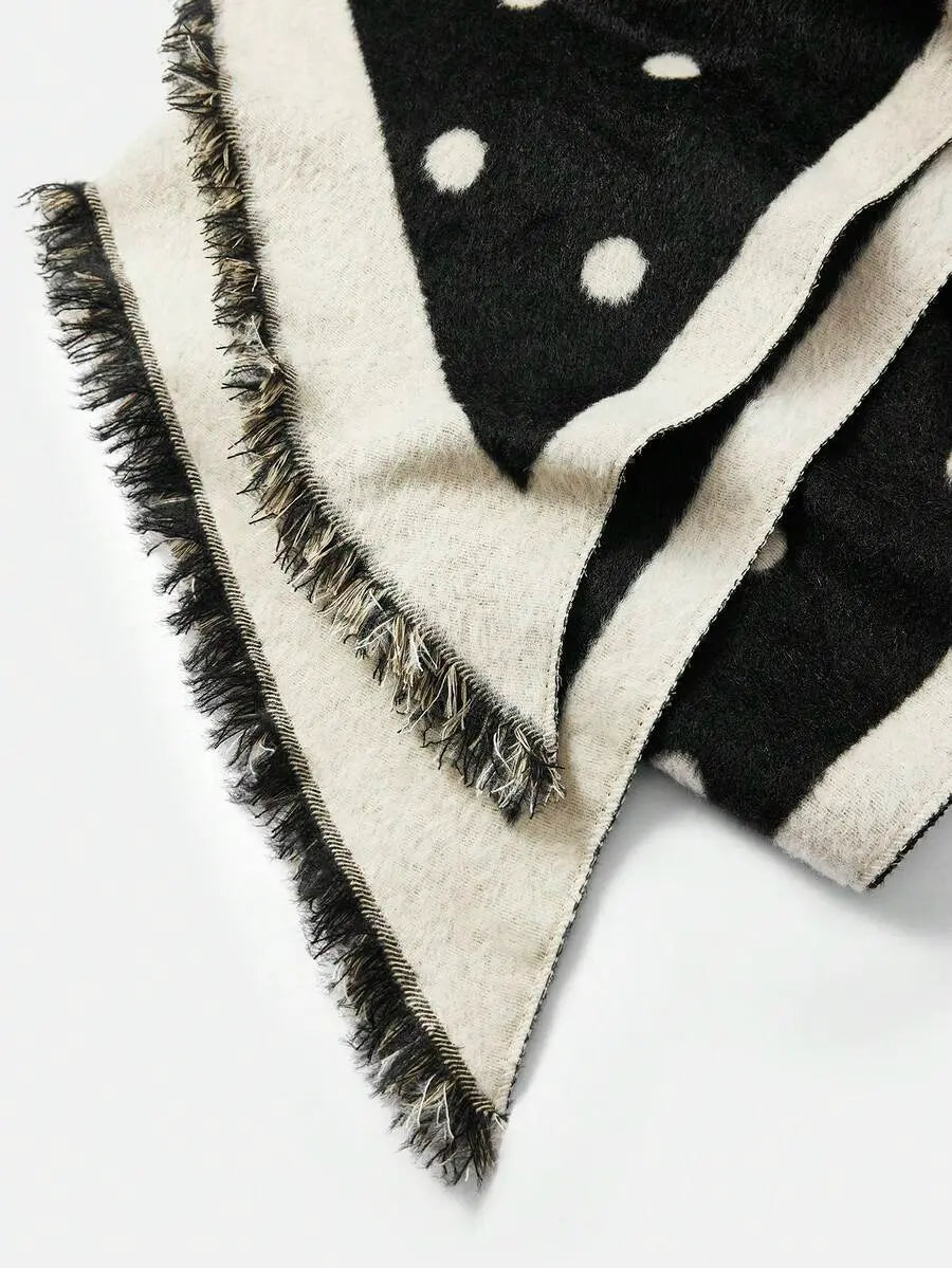 Valeria - Bufanda Reversible de Lunares