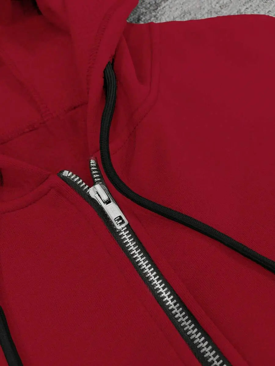 Hugo - Sudadera con Cremallera Estilo Minimalista