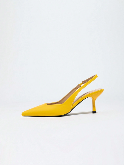 Vega - Slingback de Tacón Kitten con Punta Fina