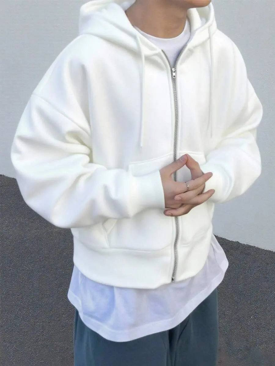 Hugo - Sudadera con Cremallera Estilo Minimalista