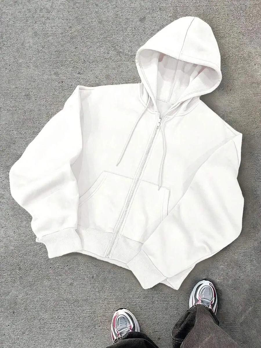 Hugo - Sudadera con Cremallera Estilo Minimalista
