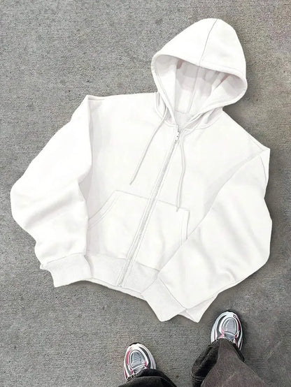 Hugo - Sudadera con Cremallera Estilo Minimalista