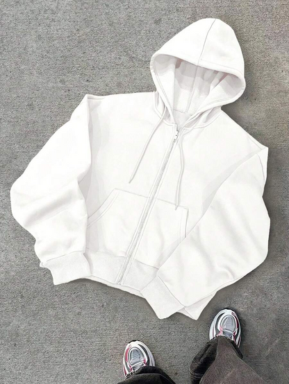 Hugo - Sudadera con Cremallera Estilo Minimalista