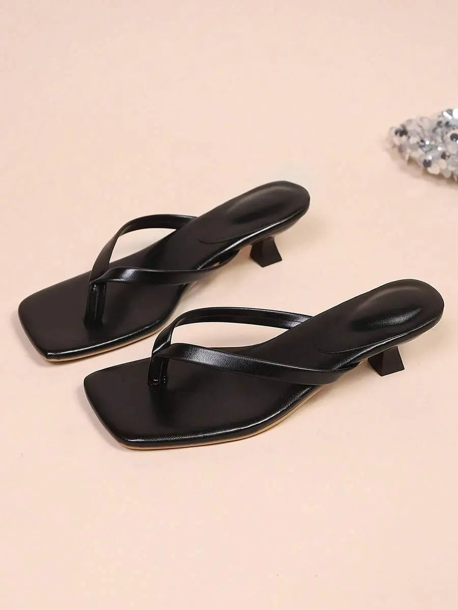 Brisa - Tacones de tira entre dedo con tacón bajo