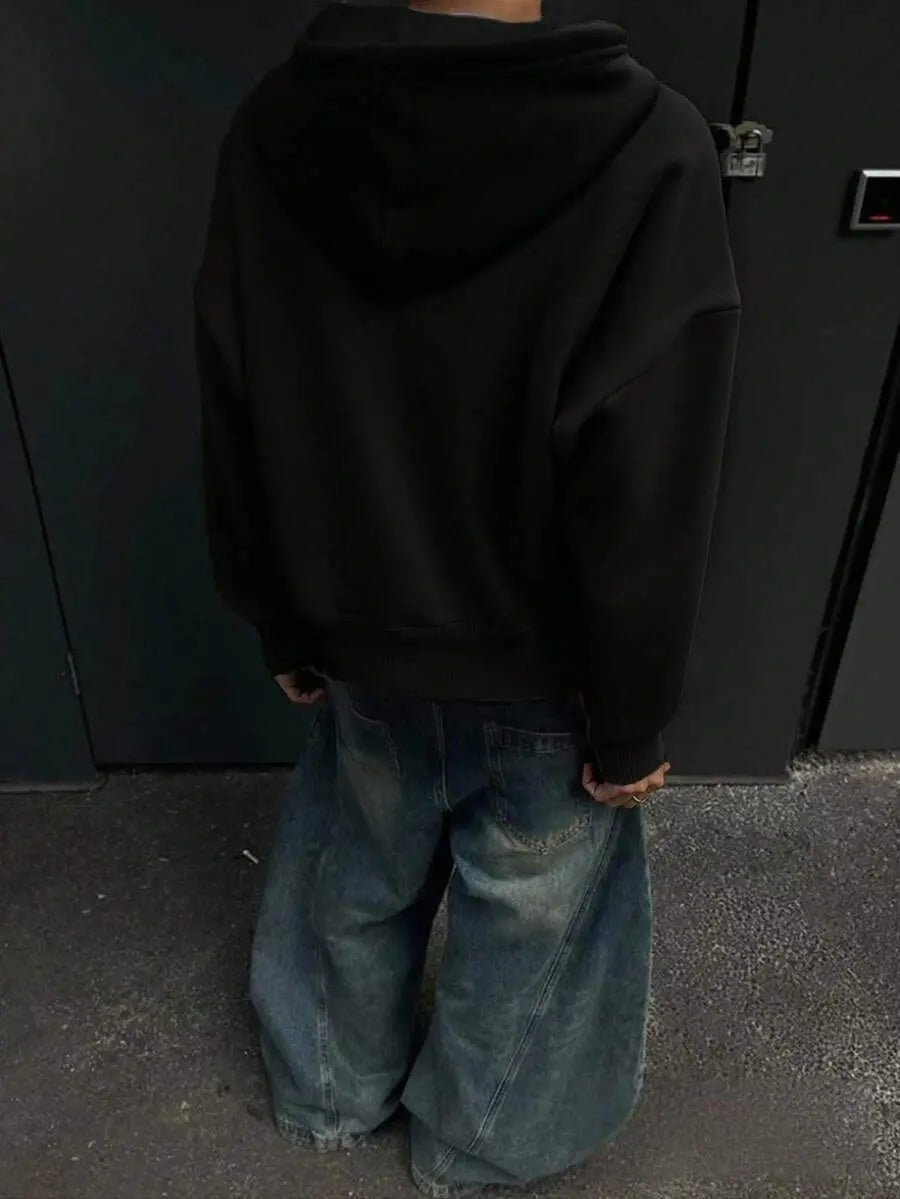 Hugo - Sudadera con Cremallera Estilo Minimalista