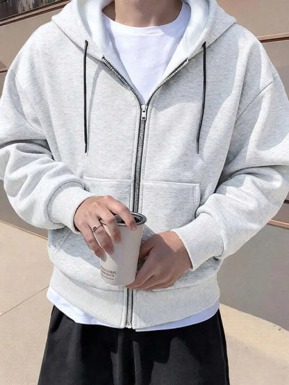 Hugo - Sudadera con Cremallera Estilo Minimalista