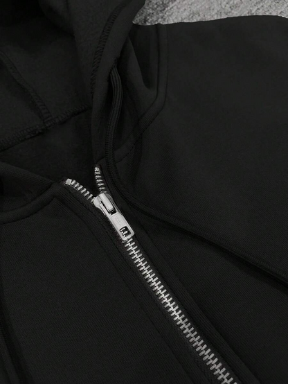 Hugo - Sudadera con Cremallera Estilo Minimalista