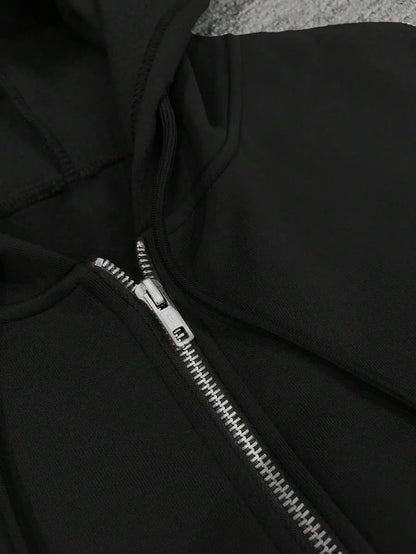 Hugo - Sudadera con Cremallera Estilo Minimalista