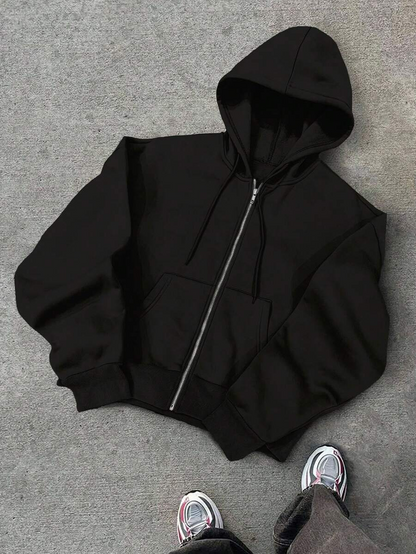 Hugo - Sudadera con Cremallera Estilo Minimalista