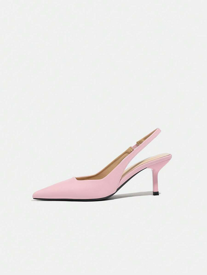 Vega - Slingback de Tacón Kitten con Punta Fina